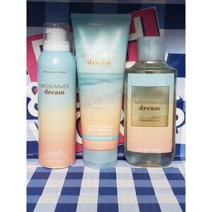BBW MidSummer Dream Body Mousse Ultimate Hydration Body Cream & Shower Gel Wash